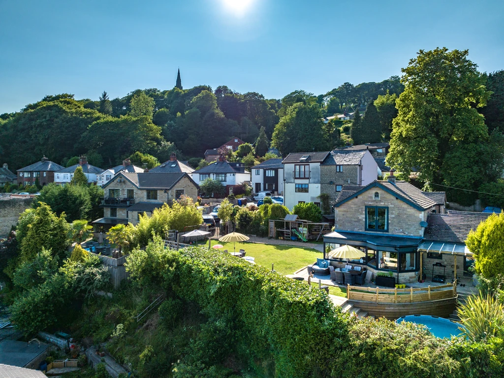 Aerial View — Holcombe Church Spire